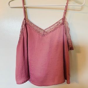 WILD FABLE DUSTY ROSE CROP TANK